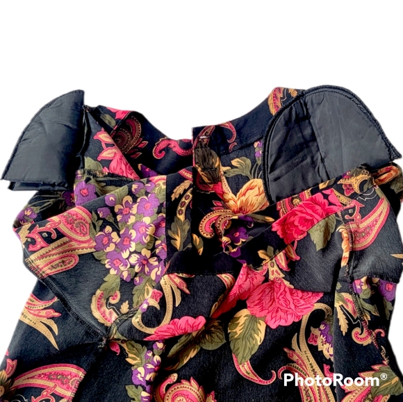 Beautiful Floral and Paisley Alfred Dunner Matching Skirt and Blouse Set - Picture 13 of 16